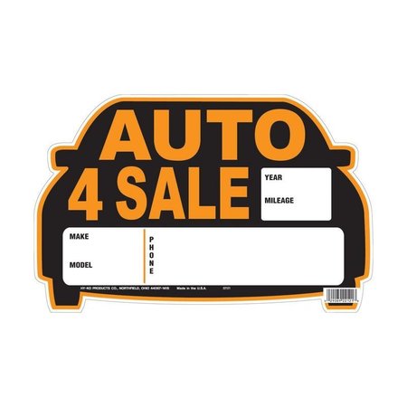 HY-KO PROD CO 9X14 Auto Sale Sign 22121